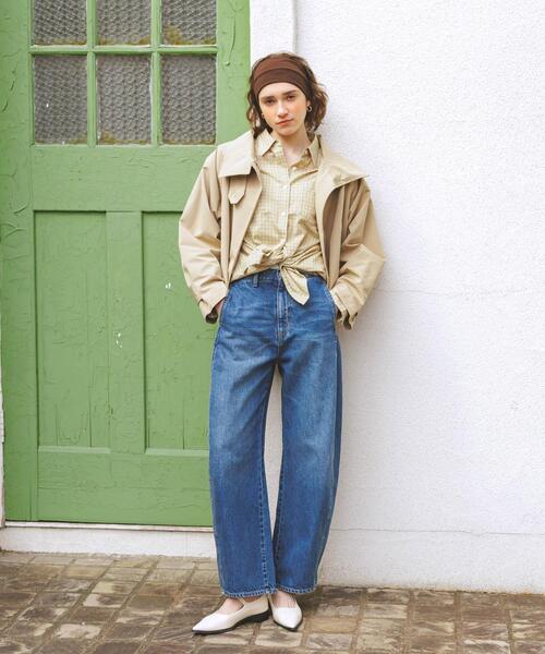 URBAN RESEARCH Sonny Label(アーバンリサーチサニーレーベル)の「ドビーチェックアシメシャツ(シャツ/ブラウス・レディース・ブラウン/ブルー/ベージュ・FREE)」の10枚目の写真