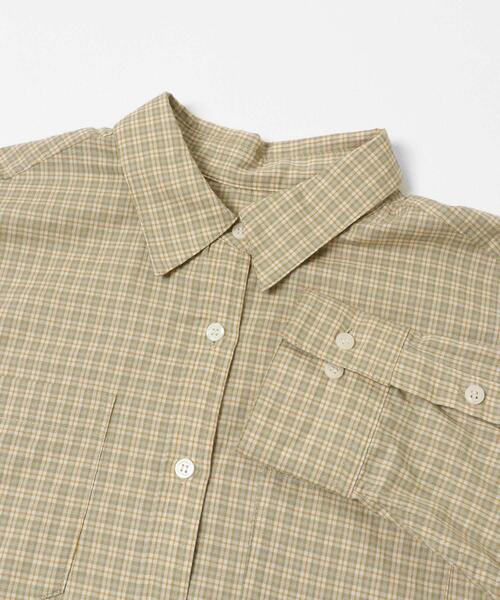 URBAN RESEARCH Sonny Label(アーバンリサーチサニーレーベル)の「ドビーチェックアシメシャツ(シャツ/ブラウス・レディース・ブラウン/ブルー/ベージュ・FREE)」の17枚目の写真