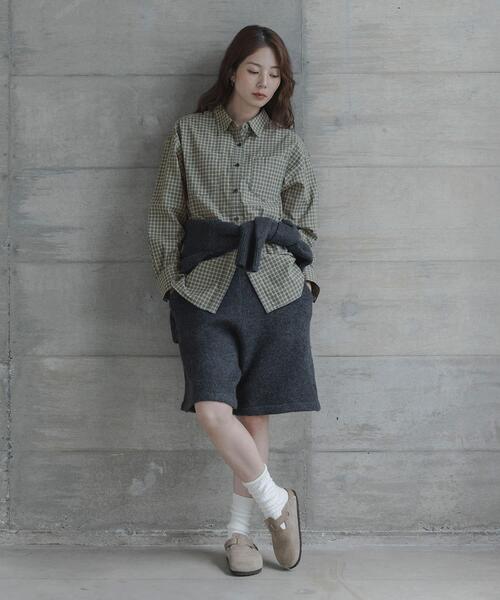 URBAN RESEARCH Sonny Label(アーバンリサーチサニーレーベル)の「ドビーチェックアシメシャツ(シャツ/ブラウス・レディース・ブラウン/ブルー/ベージュ・FREE)」の22枚目の写真