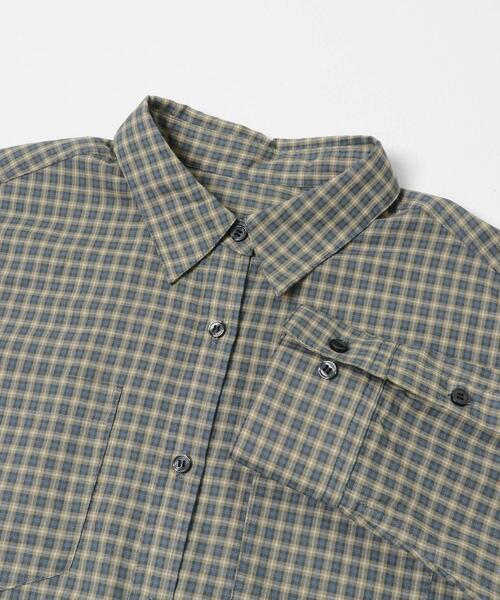 URBAN RESEARCH Sonny Label(アーバンリサーチサニーレーベル)の「ドビーチェックアシメシャツ(シャツ/ブラウス・レディース・ブラウン/ブルー/ベージュ・FREE)」の10枚目の写真