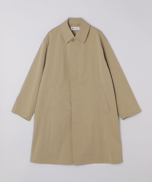City Ambient Products（シティアンビエントプロダクツ）の「City Ambient Products: リラックス ステンカラー コート（ステンカラーコート・メンズ・ベージュ/ネイビー・SMALL/MEDIUM/LARGE）」の6枚目の写真