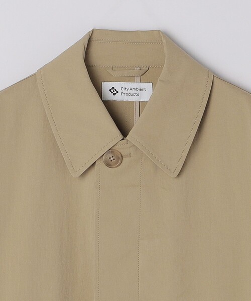 City Ambient Products（シティアンビエントプロダクツ）の「City Ambient Products: リラックス ステンカラー コート（ステンカラーコート・メンズ・ベージュ/ネイビー・SMALL/MEDIUM/LARGE）」の5枚目の写真