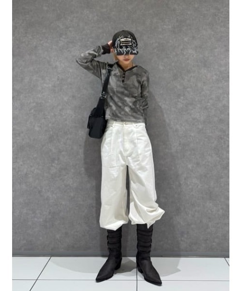 LAGUA GEM(ラグアジェム)の「CAMOUFLAGE CUT トップス(Tシャツ/カットソー・レディース・グレー/カーキ・FREE)」の20枚目の写真