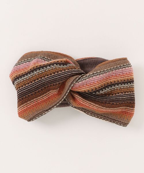 チャイハネ(チャイハネ)の「【チャイハネ】ボヘミアンヘアバンド(ヘアバンド・レディース・ブラウン/ブルー/レッド・FREE)」の2枚目の写真