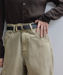 ADAM ET ROPE' | 【サステナブル】ダブルリングスムースベルト(ベルト)