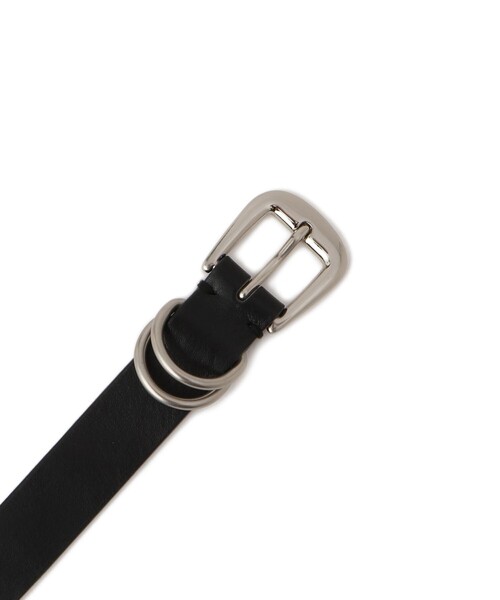 ADAM ET ROPE'（アダムエロペ）の「【サステナブル】ダブルリングスムースベルト（ベルト・レディース・シルバー/ゴールド・FREE）」の8枚目の写真