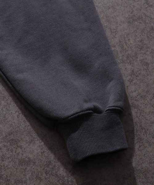 THRASHER(スラッシャー)の「【THRASHER/スラッシャー】裏毛 ピグメント加工 ダメージデニムアップリケ刺繍 ダブルジップアップパーカー※Sサイズのみショート丈デザイン※(パーカー・メンズ・チャコール/ブラウン/ピンク/グレー・L/M/XL/S-Short)」の22枚目の写真