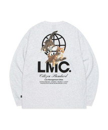 LMC | FLYING CATS LONG SLV TEE light heather gray(Tシャツ/カットソー)