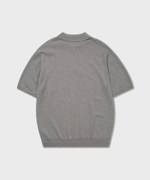 AMFEAST(アンフィースト)の「エッセンシャルポロハーフニットグレー(ニット/セーター・メンズ・その他・X-LARGE/MEDIUM/LARGE/XX-LARGE)」の2枚目の写真