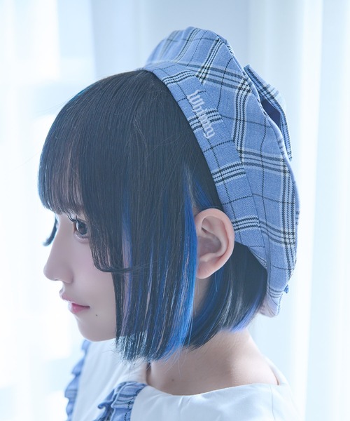 Whinny(ホワイニー)の「Whinny/はんぺんあちあち日和(ハンチング/ベレー帽・レディース・グレー系その他2/ブルー系その他2・FREE)」の3枚目の写真