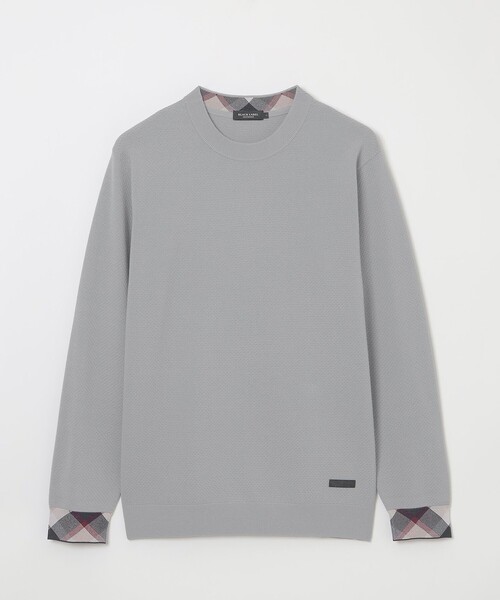 BLACK LABEL CRESTBRIDGE（ブラックレーベル・クレストブリッジ）の「パーシャルチェックヴィスコンフィーニット（ニット/セーター・メンズ・ホワイト系その他/ピンク系その他2/オフホワイト/ブラック・L/XL/M）」の14枚目の写真