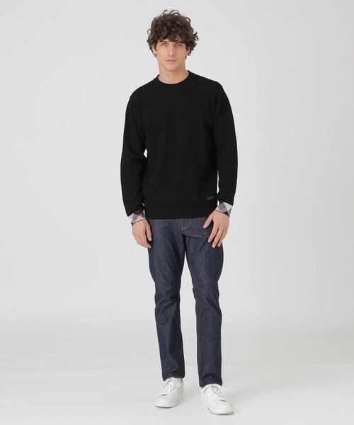 BLACK LABEL CRESTBRIDGE（ブラックレーベル・クレストブリッジ）の「パーシャルチェックヴィスコンフィーニット（ニット/セーター・メンズ・ホワイト系その他/ピンク系その他2/オフホワイト/ブラック・L/XL/M）」の15枚目の写真