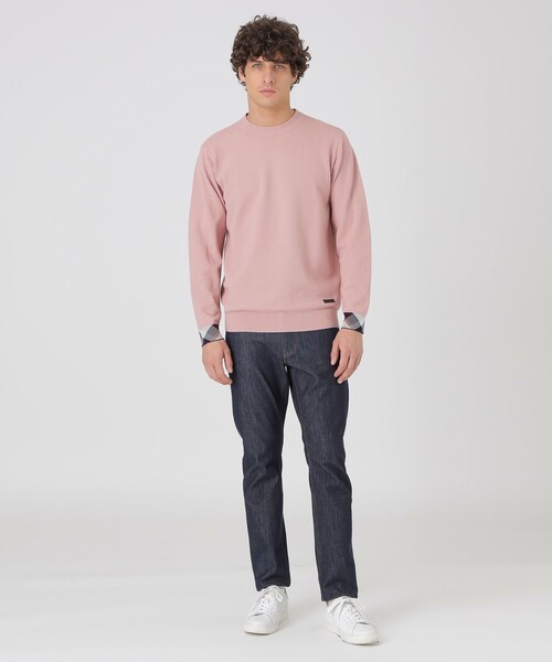 BLACK LABEL CRESTBRIDGE（ブラックレーベル・クレストブリッジ）の「パーシャルチェックヴィスコンフィーニット（ニット/セーター・メンズ・ホワイト系その他/ピンク系その他2/オフホワイト/ブラック・L/XL/M）」の20枚目の写真