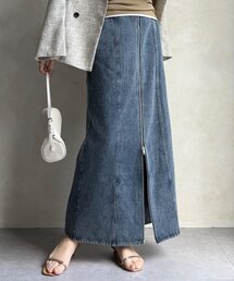 DouDou | 【WEB限定】フロントジップデニムスカート(スカート)