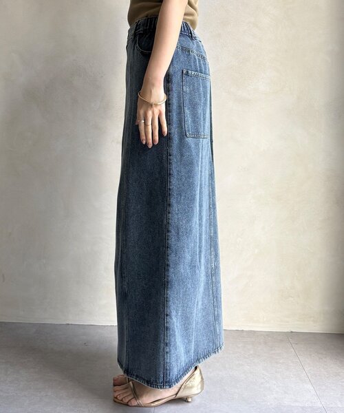 DouDou（ドゥドゥ）の「【WEB限定】フロントジップデニムスカート（スカート・レディース・ブルー/グレー・FREE）」の21枚目の写真