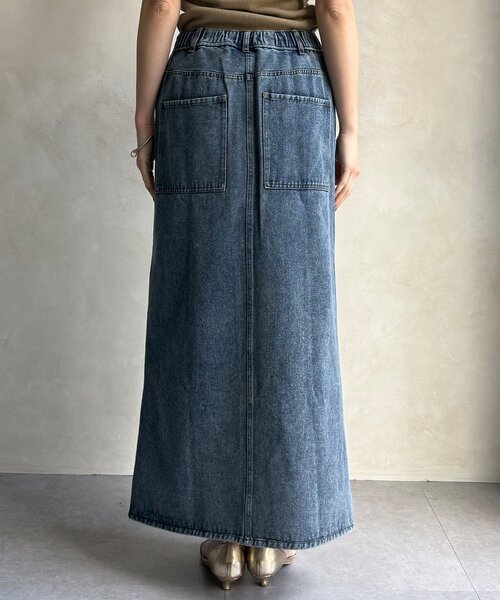 DouDou（ドゥドゥ）の「【WEB限定】フロントジップデニムスカート（スカート・レディース・ブルー/グレー・FREE）」の22枚目の写真