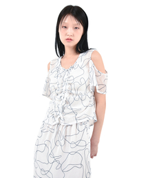 KATHARSIS（カタルシス）の「カットオフシフォンブラウス WT_FREE（シャツ/ブラウス）」