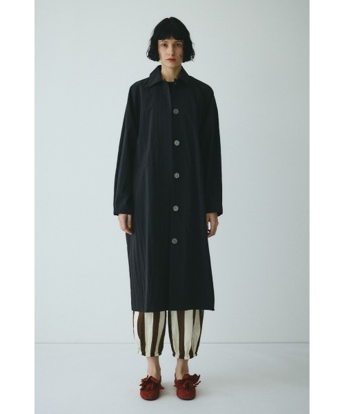 HeRIN.CYE カラーコート　ブラック セール】HeRIN.CYE｜ヘリンドットサイ（レディース）のステンカラー