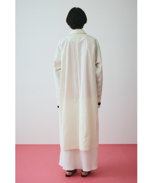 HeRIN.CYE(ヘリンドットサイ)の「Soutien collar coat ステンカラーコート(ステンカラーコート・レディース・ブラック/ブルー/オフホワイト・FREE)」の7枚目の写真