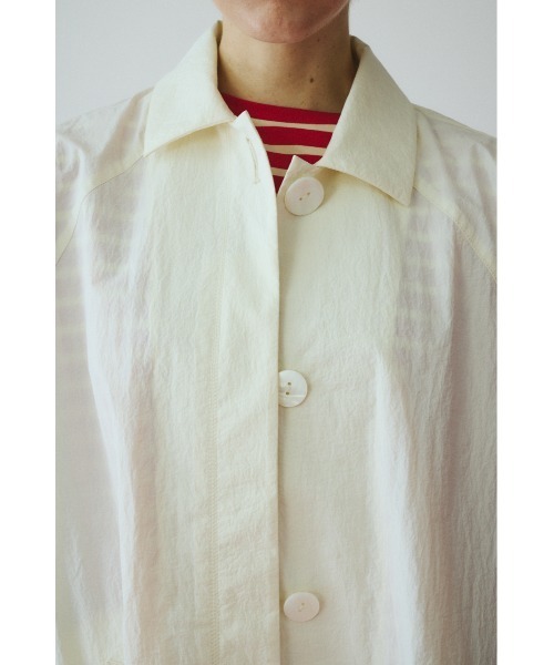 HeRIN.CYE(ヘリンドットサイ)の「Soutien collar coat ステンカラーコート(ステンカラーコート・レディース・ブラック/ブルー/オフホワイト・FREE)」の8枚目の写真