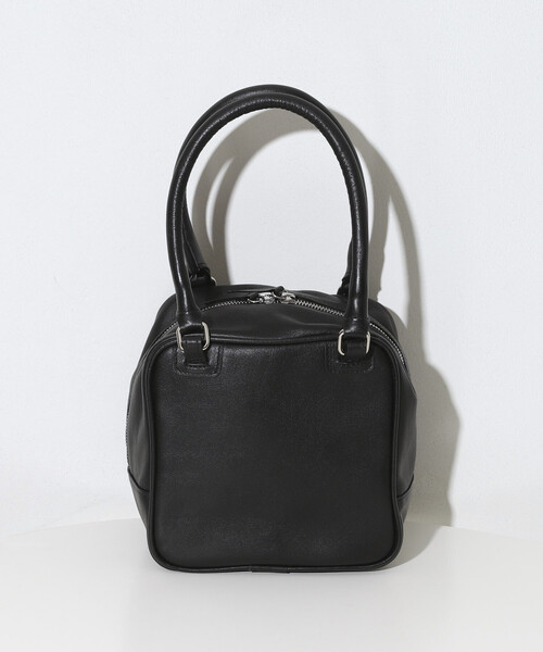 Firsthand（ファーストハンド）の「Firsthand/ファーストハンド レザー キュービック ボストンバッグ / 牛革 / 撥水レザー（ボストンバッグ・レディース・ベージュ/ブラック・ONE SIZE）」の16枚目の写真