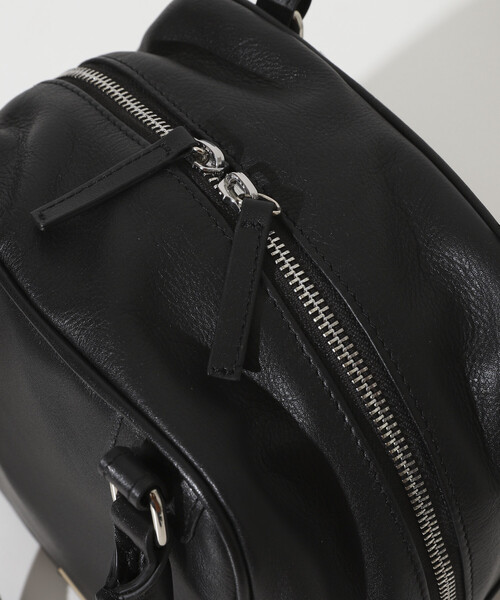 Firsthand（ファーストハンド）の「Firsthand/ファーストハンド レザー キュービック ボストンバッグ / 牛革 / 撥水レザー（ボストンバッグ・レディース・ベージュ/ブラック・ONE SIZE）」の19枚目の写真