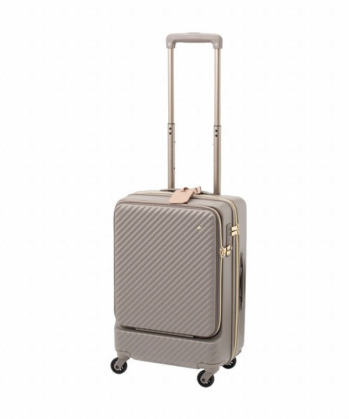 Jewelna Rose(ジュエルナローズ)の「HaNT ×Jewelna Rose コラボ スーツケース 機内持ち込み フロントオープン 34L 06820(スーツケース/キャリーバッグ・レディース・ライトパープル/ダークブラウン/グレイッシュベージュ・FREE)」の11枚目の写真