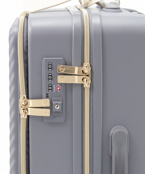 Jewelna Rose(ジュエルナローズ)の「HaNT ×Jewelna Rose コラボ スーツケース 機内持ち込み フロントオープン 34L 06820(スーツケース/キャリーバッグ・レディース・ライトパープル/ダークブラウン/グレイッシュベージュ・FREE)」の19枚目の写真