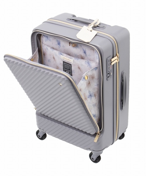 Jewelna Rose(ジュエルナローズ)の「HaNT ×Jewelna Rose コラボ スーツケース 機内持ち込み フロントオープン 34L 06820(スーツケース/キャリーバッグ・レディース・ライトパープル/ダークブラウン/グレイッシュベージュ・FREE)」の21枚目の写真