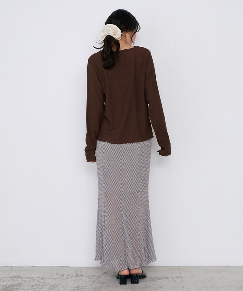 forksy.(フォルクシー)の「【forksy.】<エブリデイシリーズ>楊柳 メロー カーディガン / UVカット<セットアップ対応>(カーディガン/ボレロ・レディース・ブラック/ダークネイビー/ピンク/ブラウン/ダークグレー/ライトブルー/アイボリー・FREE)」の18枚目の写真