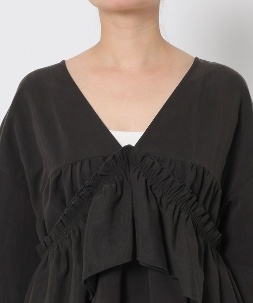 LOWRYS FARM（ローリーズファーム）の「マルチＷＡＹフリルミニワンピース  639589（ワンピース・レディース・アイボリー/ブラック/ブラウン・FREE）」の12枚目の写真