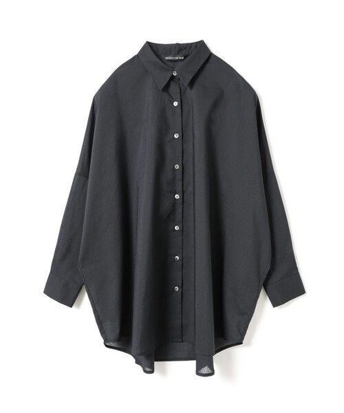 mizuiroind（ミズイロインド）の「mizuiro ind T/Cシアーワイドシャツ（シャツ/ブラウス・レディース・ライトブルー/オフホワイト/チャコールグレー/ベージュ/ネイビー・FREE）」の5枚目の写真