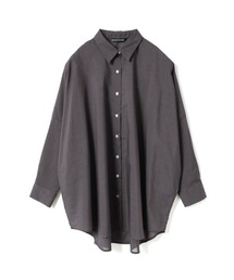 mizuiro ind T/Cシアーワイドシャツ
