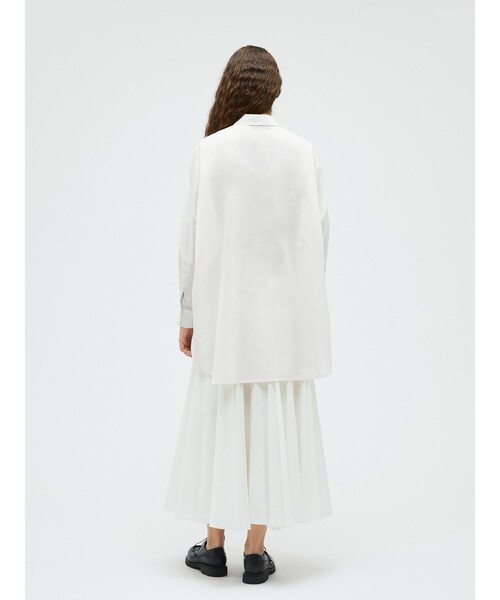 mizuiroind（ミズイロインド）の「mizuiro ind T/Cシアーワイドシャツ（シャツ/ブラウス・レディース・ライトブルー/オフホワイト/チャコールグレー/ベージュ/ネイビー・FREE）」の18枚目の写真