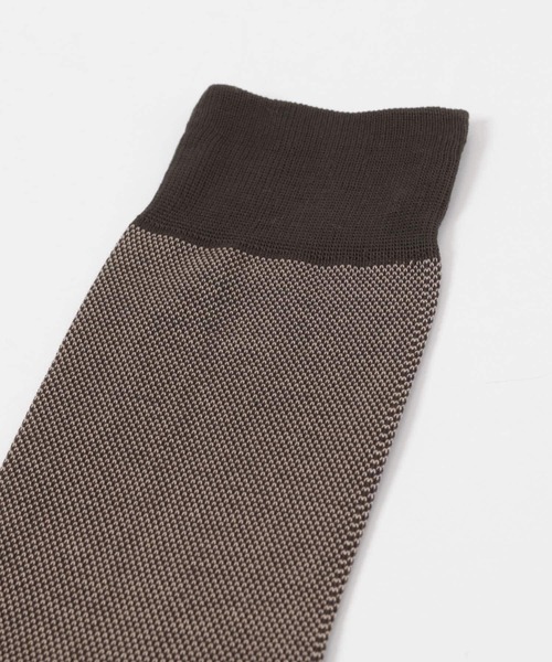 URBAN RESEARCH DOORS（アーバンリサーチドアーズ）の「LIFE STYLE TAILOR　バーズアイドレスソックス（ソックス/靴下・メンズ・ネイビー/ブラウン/ブラック・-）」の5枚目の写真