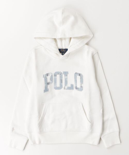 POLO RALPH LAUREN CHILDRENSWEAR(ポロ ラルフ ローレン チルドレンズウェア)の「ロゴ フリース フーディ(パーカー・キッズ・ホワイト・L/M/S/XL)」の3枚目の写真