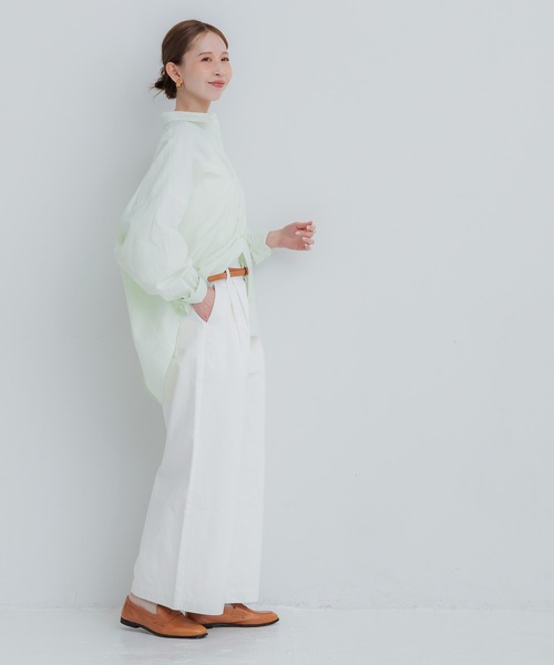 coca（coca）（コカ）の「タックデニムパンツ（デニムパンツ・レディース・ホワイト/ブルー・L/M/S）」の11枚目の写真