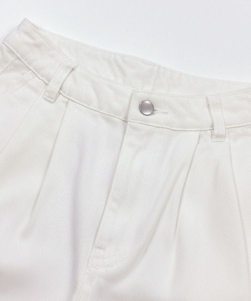 coca（coca）（コカ）の「タックデニムパンツ（デニムパンツ・レディース・ホワイト/ブルー・L/M/S）」の16枚目の写真