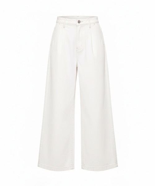 coca（coca）（コカ）の「タックデニムパンツ（デニムパンツ・レディース・ホワイト/ブルー・L/M/S）」の20枚目の写真