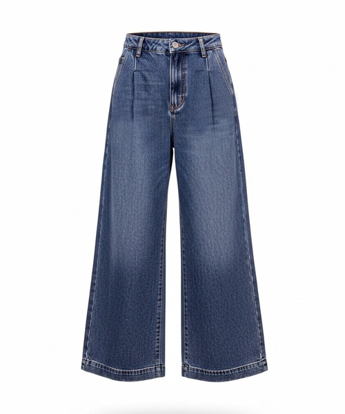 coca（coca）（コカ）の「タックデニムパンツ（デニムパンツ・レディース・ホワイト/ブルー・L/M/S）」の21枚目の写真