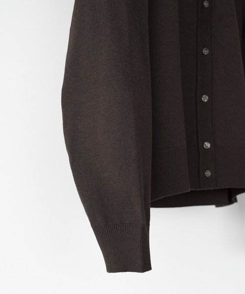 WYM LIDNM（ウィム バイ リドム）の「T/C CREW COMPACT CARDIGAN