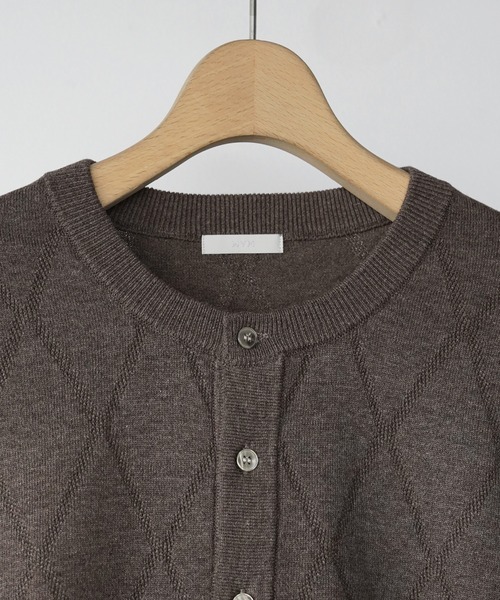 WYM LIDNM（ウィム バイ リドム）の「T/C CREW COMPACT CARDIGAN