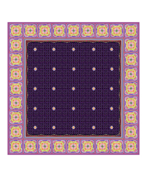 MARAETHRA（マレトラ）の「バイオレットチャームシルクスクエアスカーフ（バンダナ/スカーフ）」