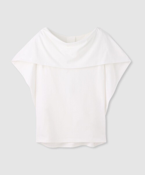LOULOU WILLOUGHBY(ルルウィルビー)の「【LOULOU WILLOUGHBY】ケープデコルテトップス(Tシャツ/カットソー・レディース・ネイビー/ブラック系その他/レッド/ホワイト系その他・2)」の1枚目の写真