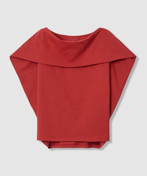 LOULOU WILLOUGHBY(ルルウィルビー)の「【LOULOU WILLOUGHBY】ケープデコルテトップス(Tシャツ/カットソー・レディース・ネイビー/ブラック系その他/レッド/ホワイト系その他・2)」の8枚目の写真