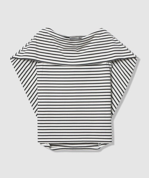 LOULOU WILLOUGHBY(ルルウィルビー)の「【LOULOU WILLOUGHBY】ケープデコルテトップス(Tシャツ/カットソー・レディース・ネイビー/ブラック系その他/レッド/ホワイト系その他・2)」の15枚目の写真