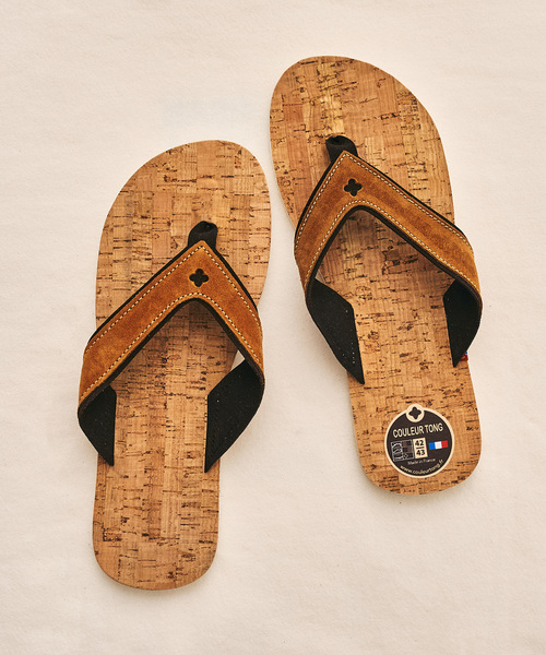 417 EDIFICE(フォーワンセブンエディフィス)の「【COULEUR TONG】SPERONE-LIEGE サンダル(サンダル・メンズ・ブラウン/ベージュ/カーキ・40/42/44)」の8枚目の写真