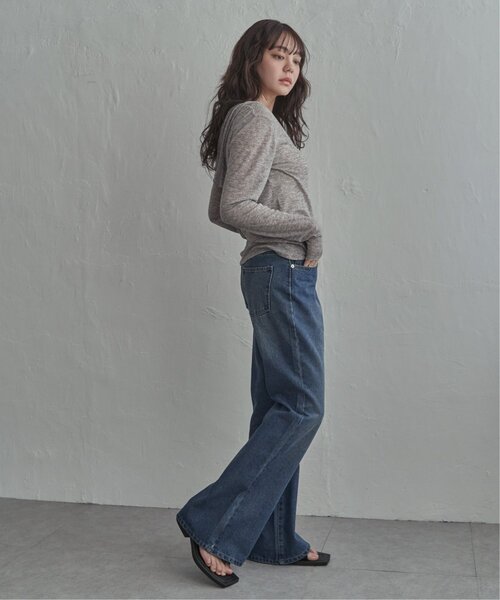 notch.(ノッチ)の「デニムフレアパンツ(デニムパンツ・レディース・ブルー/サックスブルー・M)」の9枚目の写真