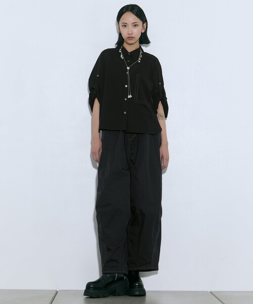 TOGA PULLA（トーガ　プルラ）の「【TOGA PULLA/トーガプルラ】Metal motif loop tie/メタルモチーフループタイ（ネックレス・レディース・シルバー・FREE）」の2枚目の写真