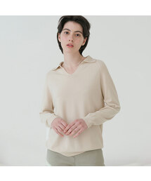 V Collar Neck Raglan Long Sleeve Knitwear (6colors)